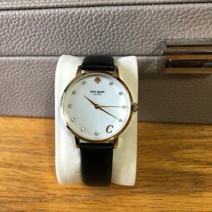Kate Spade New York C Initial Monogram Metro Watch